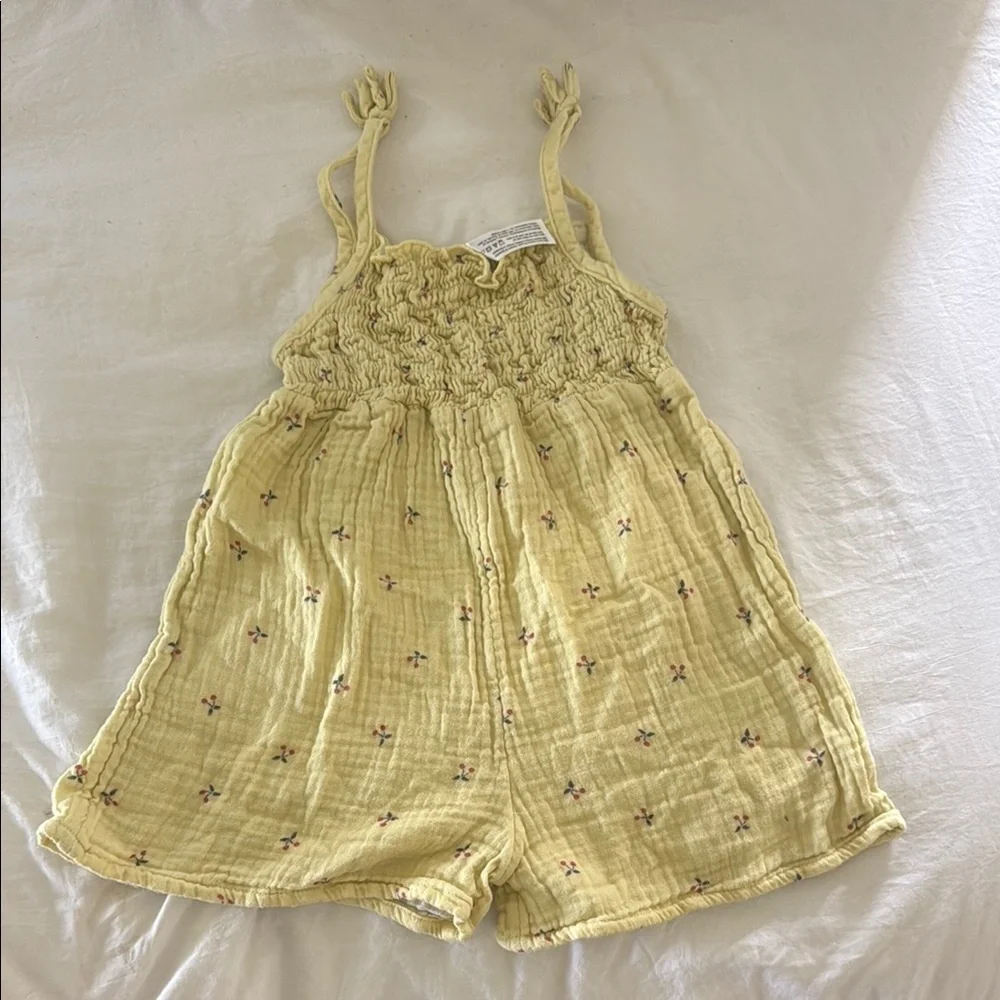 Gerber Yellow‎ Jumpsuit with Smocked Detailing